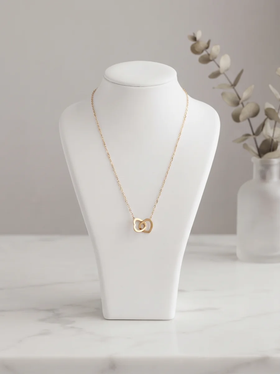 Collier anneaux entrelacés doré | Glam