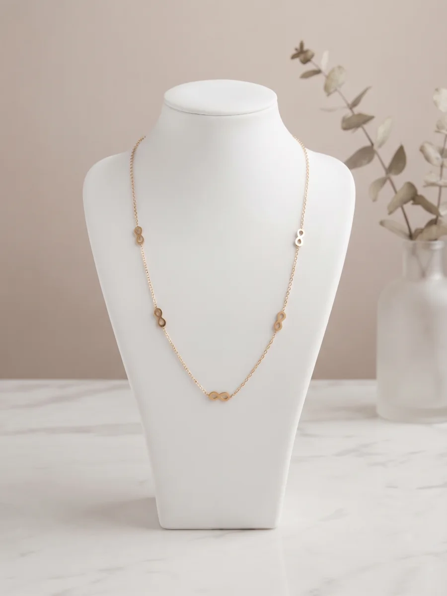 Collier infini doré | Glam